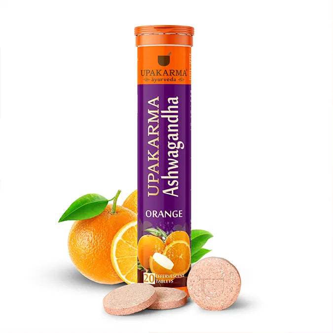 ASHWAGANDHA Freyðitöflur | 20stk | Appelsínubragð